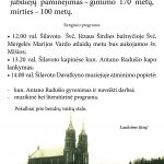 Antano Radušio plakatas