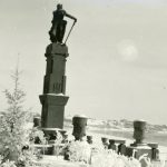 Kęstučio paminklas Prienuose 1938 m. vasario 3 d. (Prienų krašto muziejaus archyvas)